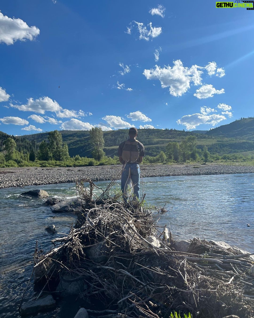 Christina Vidal Instagram - These pictures don’t even begin to describe the beauty and glory of this place. Long story short, I had been praying for peace, quiet, time with the Lord and more fun with my hubby; God answered that prayer and more with this trip. It was relaxing, adventurous and life changing in some ways! We did EVERYTHING from fishing, swimming, rising horses, moving cattle, to drinks and music by the fire 🔥 And dancing with my 🤠 at a cowboy bar 😉 Literally Perfect. Thank you God and thank you to the @goosewingranchwyo family for an unforgettable time :) If you’re looking for a fun getaway, family or adult, you gotta visit @goosewingranchwyo We did EVERYTHING from fishing, swimming, rising horses, moving cattle, to drinks and music by the fire 🔥 Literally Perfect.