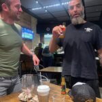 Christopher Lindsey Instagram – 2/3 of the flying brewskis, a series of events. #tbt #flyingbrewskis #jaybriscoe @m.briscoesr