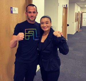 Christopher Lindsey Instagram - #tbt with the great @meiko_satomura! It is always such a pleasure to watch her in the ring! #messiahofthebackbreaker #meikosatomura #wrestling