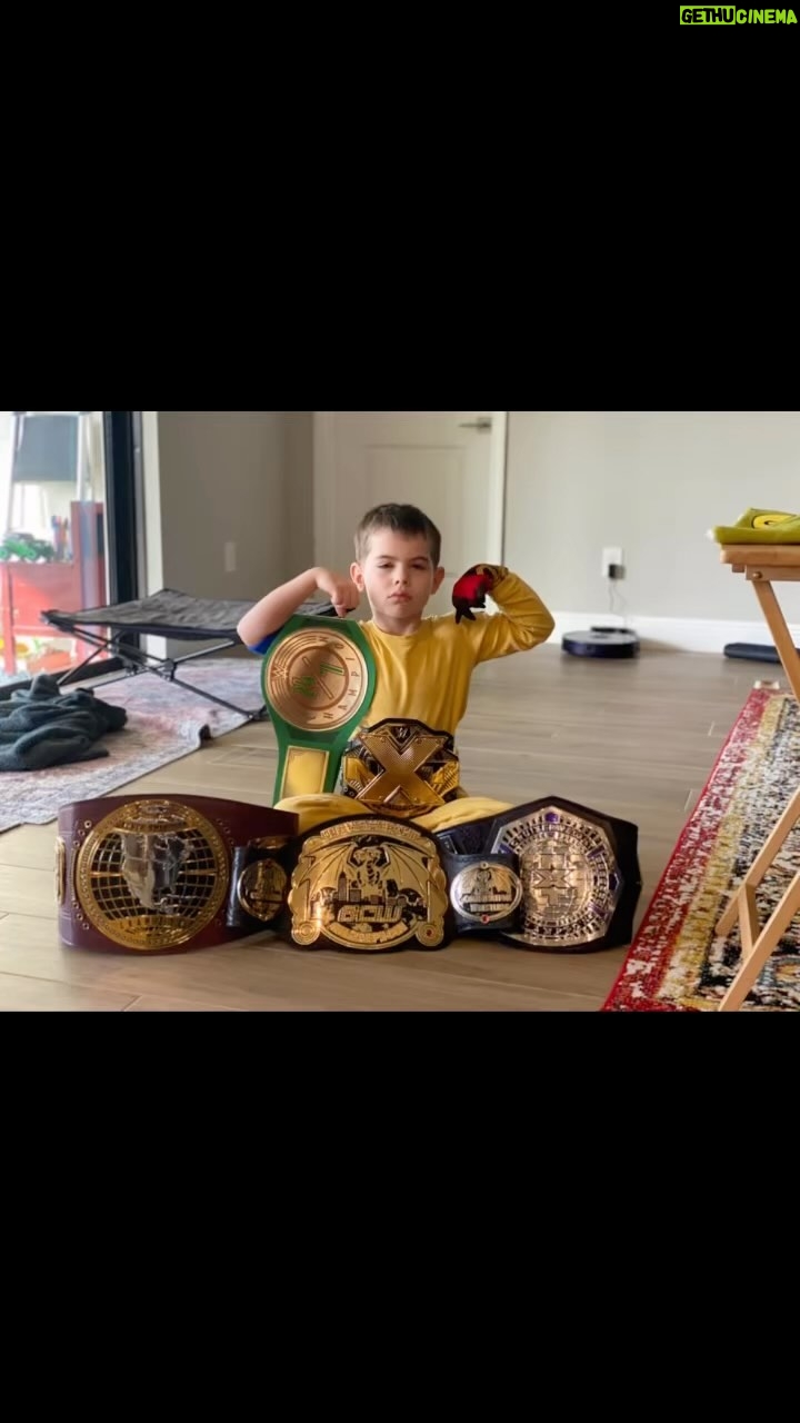 Christopher Lindsey Instagram - #Troyboy is a mood. #StrongHold #Allthebeltsboytroy #family #dadlife #spiderboytroy #love #champlife