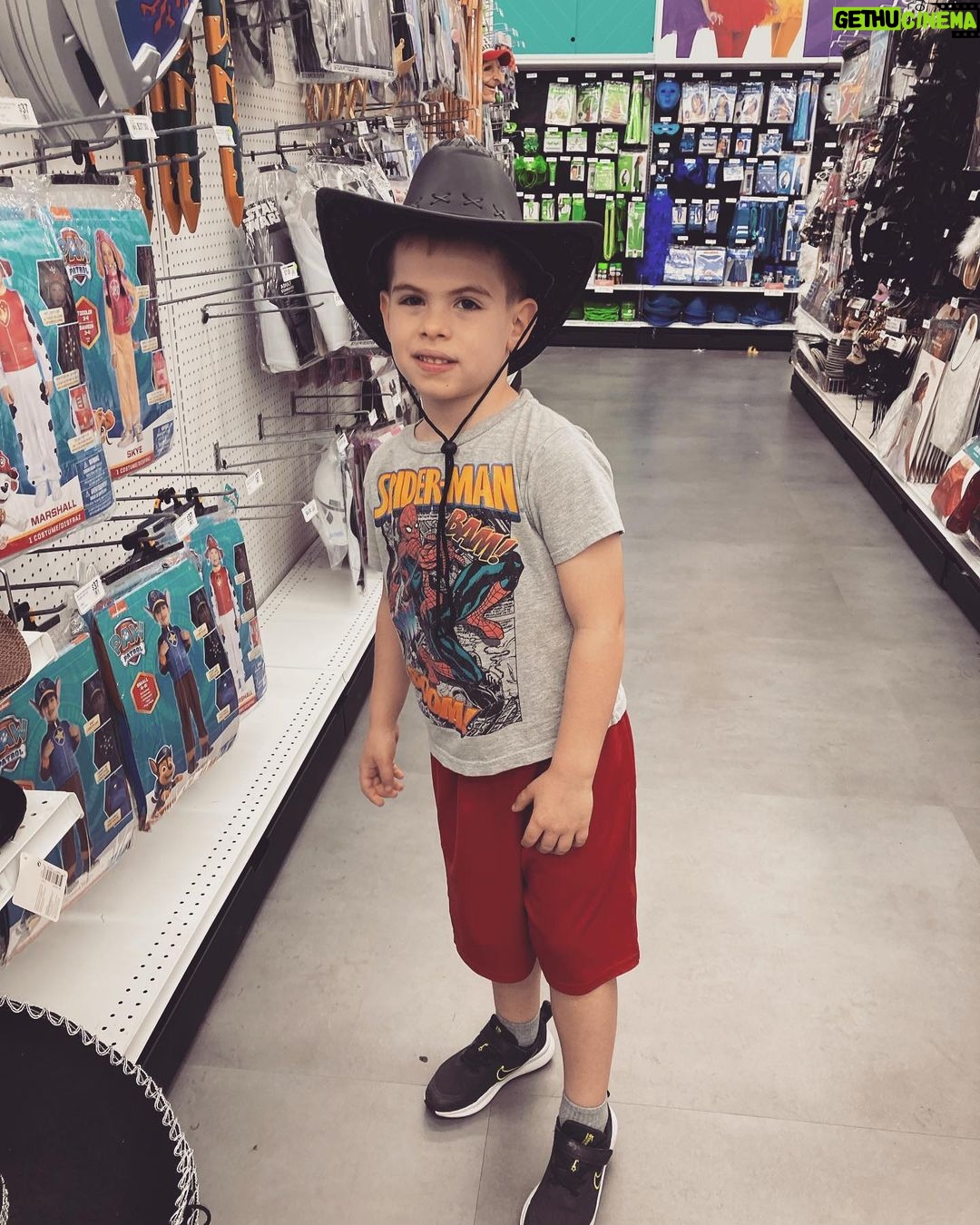 Christopher Lindsey Instagram - My man went from #Sadcowboytroy to #happycowboytroy to defender of the universe. #Troytuesdays #Stronghold #family #dadlife #love @marinashafir