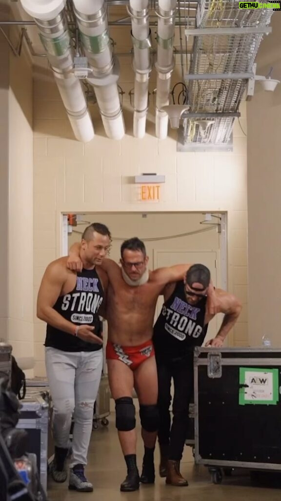 Christopher Lindsey Instagram - EXCLUSIVE: Following his match with #HangmanAdamPage, #TheKingdom’s @therealmichaelbennett & @thematttaven try to motivate a despondent @roderickstrong.