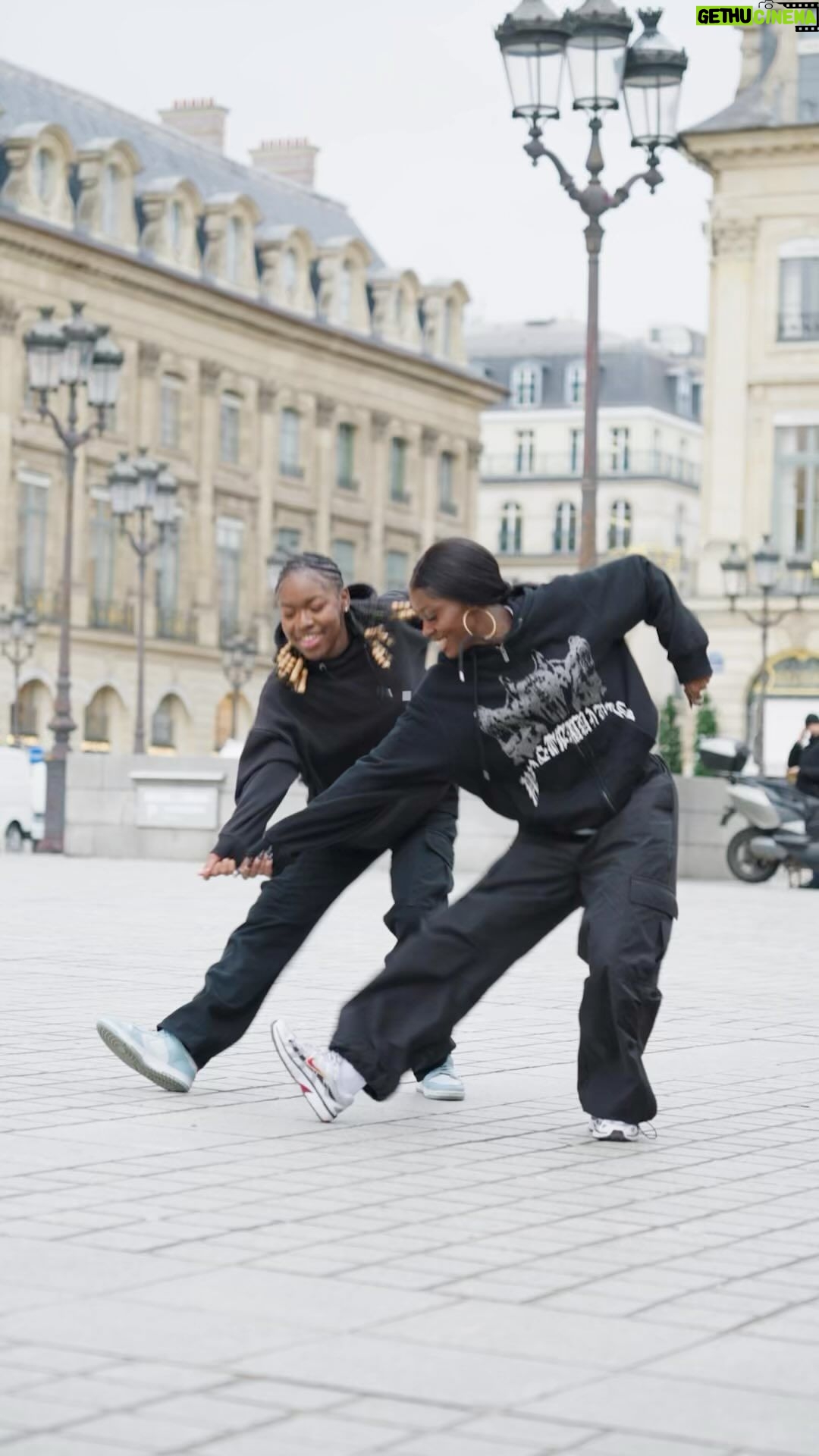 Ciara Instagram - My mission is to make the World Dance! @badgyalcassiee & @gwendo_authentic shining in the streets of Paris! Beautiful African Queens🫶🏽🇿🇦 #Dance
