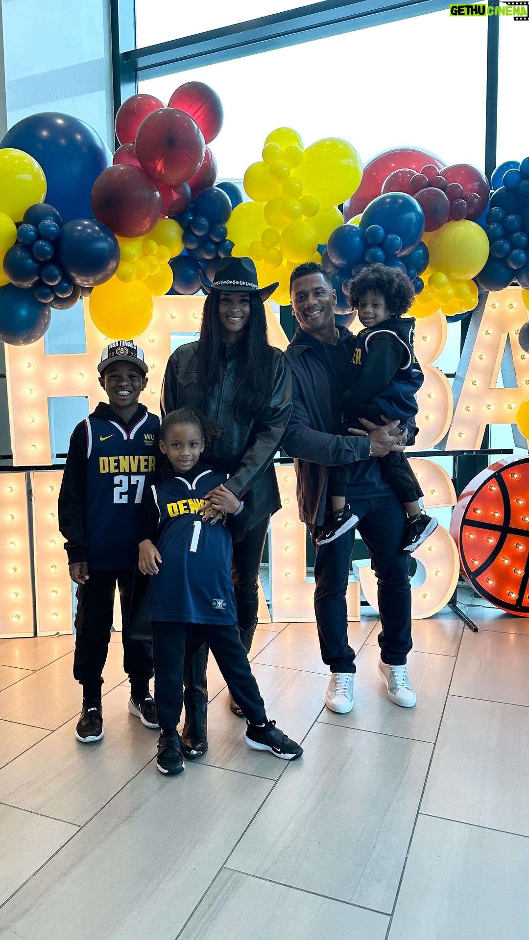 Ciara Instagram - What a Historic and Magical night to witness with our family! Congratulations @Nuggets! Well deserved! 🏀🏆
