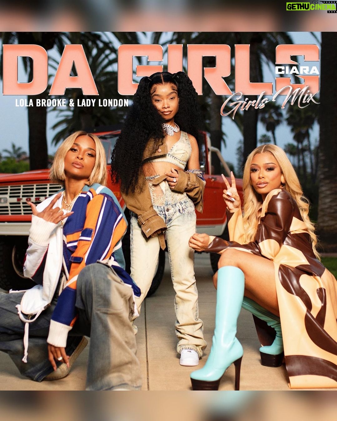 Ciara Instagram - I made this for all Da Girls around the world! Shout out to the amazing artists that have joined me on this journey! Da Girls Collection OUT NOW On all platforms! Dance Mix ft @LayBankz R&B Slow Mix ft @DerrickMilano Da Girls Mix ft @Lola.Brooke & @LadyLondon 🫶🏽 Ya’ll!!