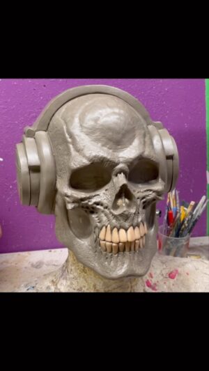 Cig Neutron Instagram - That time I had the delightful honor of sculpting the reaper mask for @lvcrftofficial I absolutely adore everything they do and this project was so fun for me #reaper #lvcrft #halloween #sculpture #sculpting #timelapse #art #skull #skeleton