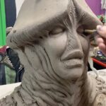 Cig Neutron Instagram - Todays progress on the D*ck Pixie mask on @rannieaugogo for our upcoming crowdfunding pitch video for our dream project @bizarroaugogo can’t wait to see this finished. This song Tiny cowboy hats was a song I made for the very first episode of my podcast Spewtron. Give it a listen and did you know you can use my music for your reels? Search cig neutron to see all my bops that slap ❤️‍🔥 #pixie #fairy #fantasy #cosplay #sculpture #art #bizarroaugogo