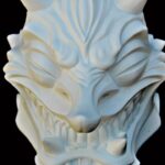 Cig Neutron Instagram - My Daemon mask blank is now available! It comes in white for you to paint and customize! Send me photos and I’ll feature your variation on my social media! Snag yours at the link in my bio, can’t wait to see what ya’ll come up with!!if you’re able to get one It really helps me out so much so I dearly appreciate all your support. #daemon #demon #oni #yokai #tengu #art #creativity #sculpture #cigneutron #alchemy #magiqk #shadowwork #shadow #jungian #persona