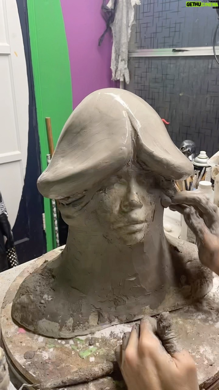 Cig Neutron - 1.2K Likes - Yesterday I did a 1 hour speed sculpt on @rannieaugogo to make the D*ck Pixie mask for the pitch video for our upcoming @bizarroaugogo series which we’ll be doing a crowdfunding for so I can finally realize this dream project we’ve been working on for over a decade. D*ck pixies are nefarious fungus fairies who are super mean, hence the name. 😉 #bizarroaugogo #mask #sculpture #creature #pixie