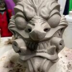 Cig Neutron Instagram – Tonight’s progress on my Daemon mask from my live multi stream sculpt session. Sooo happy with where this is going. Now that I’ve honed in on the organic shapes I want I’ve begun to refine the lines and make them more intentional and inorganic. I’ll be doing a run of these in resin so ya’ll will be able to get ya’lls hands on it! #sculpt #sculpture #daemon #demon #mask #daemonmask #demonmask #occult #alchemy #m3taqu3st #cigneutron #art #artist
