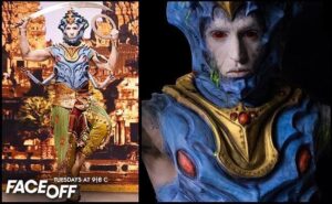 Cig Neutron Instagram - The first individual challenge on season 7 of #Faceoff I got Angkor Wat for an ancient aliens challenge and created my interpretation of Lord Vishnu, even tho I was safe that episode I still really like this character. It’s crazy that I sculpted and molded an entire upper body cowl in like 2 days