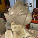Cig Neutron Instagram – Been getting back to sculpting stuff for @bizarroaugogo on twitch. Here’s the finished Nemontoad helmet. I can’t wait to wear this!! Now just gotta mold it and cast one. The design is inspired by one of my favorite movie posters of all time Psychomania. #sculpture #sculptor #art #traditionalart #mask #helmet #bizarroaugogo