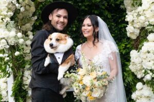 Cig Neutron Instagram - We did it! @rannieaugogo and I got married!! I couldn’t ask for a better partner. I am constantly in awe of you in every way. We’ve shared so much over the last 12 years and I’m so excited to see where our journey takes us from here. There’s no one else I could even imagine spending my life with and my heart is overflowing with gratitude for you and for our life together. I can’t thank Boogie @thesouthparkers enough for everything you’ve done for us, you seriously brought together the most perfect dream wedding I could have even imagined in a mind bogglingly short amount of time. I’m so grateful I got to share this moment with my family and it’s all thanks to you. So grateful for @zachariahthewitch for being the perfect officiate and @loveandleafboutique for the incredible bouquet. I’m so happy that my best friend since middle school @nate.diabetus.lees.drummer got to come out and be my best man and walk @tupacshacorgi down the aisle. Words can’t even describe how perfect everything was and how steeped I am in gratitude for all of it. #wedding #marriage #weddingdress