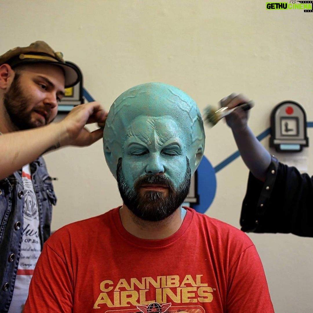 Cig Neutron Instagram - A long time ago @rannieaugogo and I making up @alexpardee using @rbfx appliances. Rannie’s makeup by me. #spfx #alien #makeup #makeupfx #makeupartist #ghost