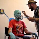 Cig Neutron Instagram - A long time ago @rannieaugogo and I making up @alexpardee using @rbfx appliances. Rannie’s makeup by me. #spfx #alien #makeup #makeupfx #makeupartist #ghost