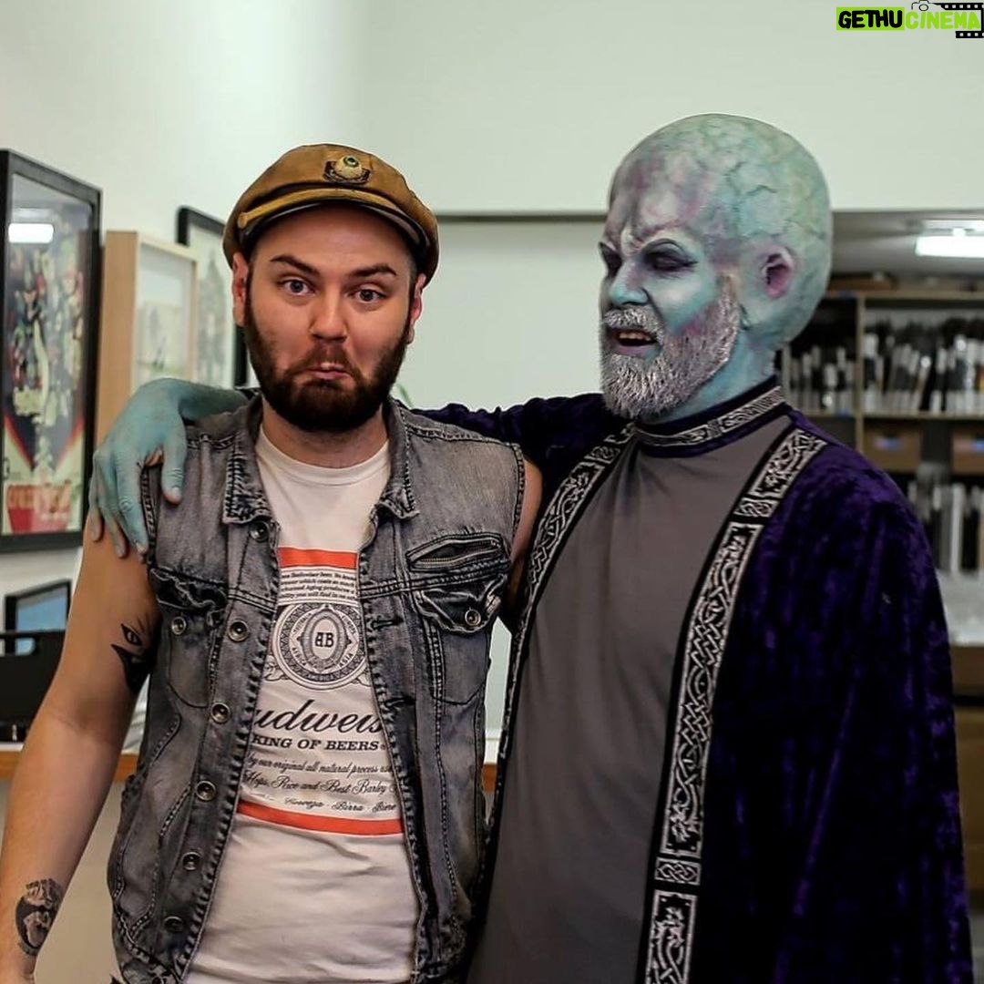 Cig Neutron Instagram - A long time ago @rannieaugogo and I making up @alexpardee using @rbfx appliances. Rannie’s makeup by me. #spfx #alien #makeup #makeupfx #makeupartist #ghost