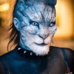 Cig Neutron Instagram - @rannieaugogo and I had the most incredible time at @theofficialdomcon I have such a deep respect for Dommes and the work that they do. Thank you so much @theofficialporcelainmidnight for inviting us, showing us around, and sharing your wisdom with us. Check out episode 116 of Spewtron where I interview Mistress Porcelain. My amazing jacket by @battle.jacket.bill if anyone knows the wonderful photographers IG please tag. #dom #domcon #domconla #battlejacket #cat #pet