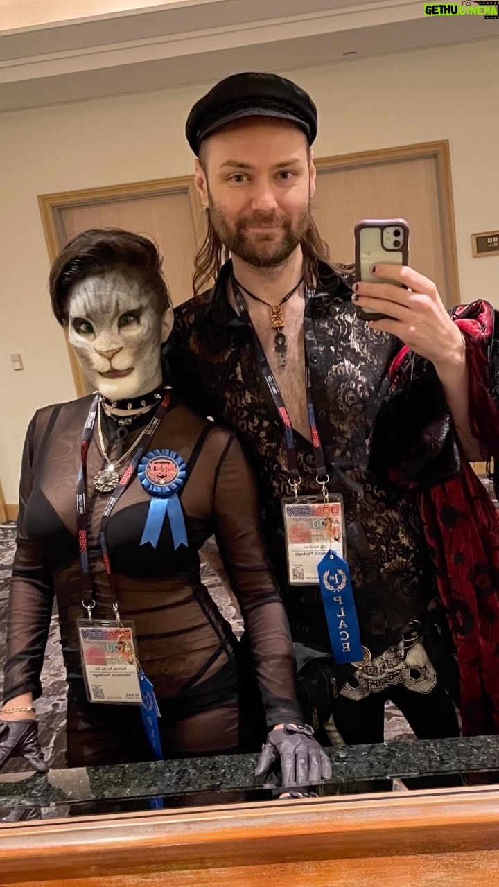 Cig Neutron - 553 Likes - Had such an incredible day at @theofficialdomcon Meow Meow @rannieaugogo and I took best in show at the Pet Play awards hosted by @officialporcelainmidnight What a total honor!! It was so much fun to be around such wonderful people and be a part of such a fun event. After the pet play contest we caught an amazing class and Live Demo by @damianachiphd so insightful, I highly recommend Mistress Damiana’s podcast Lightworkers who play in the dark. This being my second year at #domconla I’m always so inspired by such an incredible event. I have such an admiration and respect for the art of Fem Dom. My only regret is we didn’t stay for the ponies (we were hungry) the pony peeps were bringin 🔥 #domcon