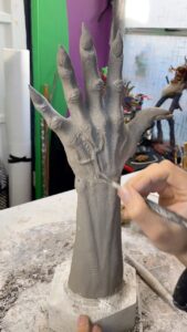 Cig Neutron Instagram - Makin some gnarly hands for @vonsutra I sure do love me some gnar gnar hands. #sculpture #sculpting #timelapse #art #specialfx #makeupfx #fx #fxmakeup