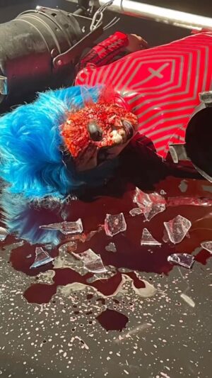 Cig Neutron Instagram - It was an honor to do @jarvis.hammer ‘s makeup for @bouletbrothersdragula here’s a few photos of it in color. I didn’t have a lot of time to prep so I used 3rd degree silicone to create the wound and painted it with @ppipremiereproducts skin illustrators. major shoutout to @cldorson for capturing such a cinematic sequence. She’s an incredible cinematographer so excited for you to see what else she captured this season. 

If ya’ll are interested I’m teaching an online prosthetic application class that comes with a full face prosthetic sculpted by me! L1nk in my bio for more info! 

#dragula #fx #makeup #makeupfx