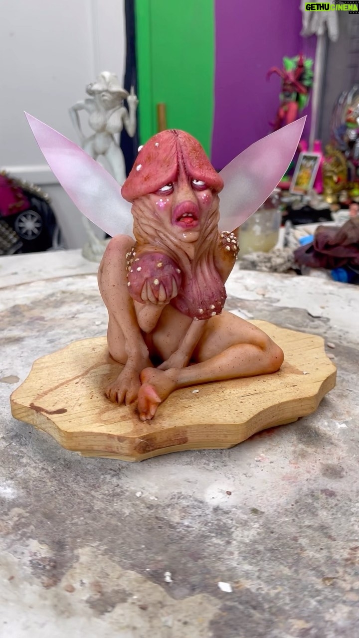 Cig Neutron - 471 Likes - Dixie the fungus fairy is now available! Each resin cast stands a girthy 4 inches tall and is hand painted by me! This oddly charming piece of art makes a great Valentine’s Day gift so order asap to get it in time! Each sale really helps support me to continue creating and I really appreciate it. #fantasy #art #fairy #pixie #mushroom #mushroomart #fungus #weird #bizarre #fantasyart #valentines #valentinesdaygift #valentinesday