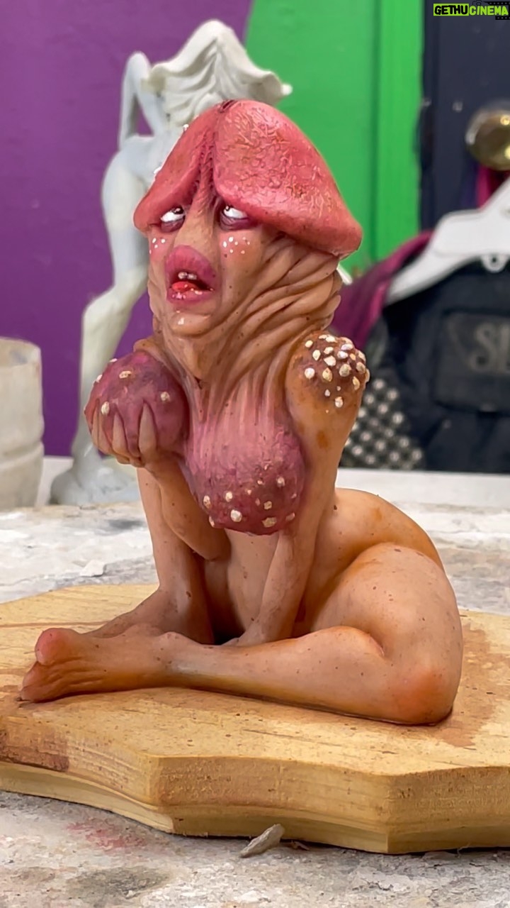 Cig Neutron - 0.9K Likes - D*ck pixies go on sale tomorrow!!! Keep a lookout for the announcement! If you order in the next few days I’ll be able to get it to ya in time for Valentine’s Day. Dixies are creatures in our upcoming @bizarroaugogo feature film! #sculpture #art #fantasy #pixie #fairy #mushroom #fungus #bizarroaugogo
