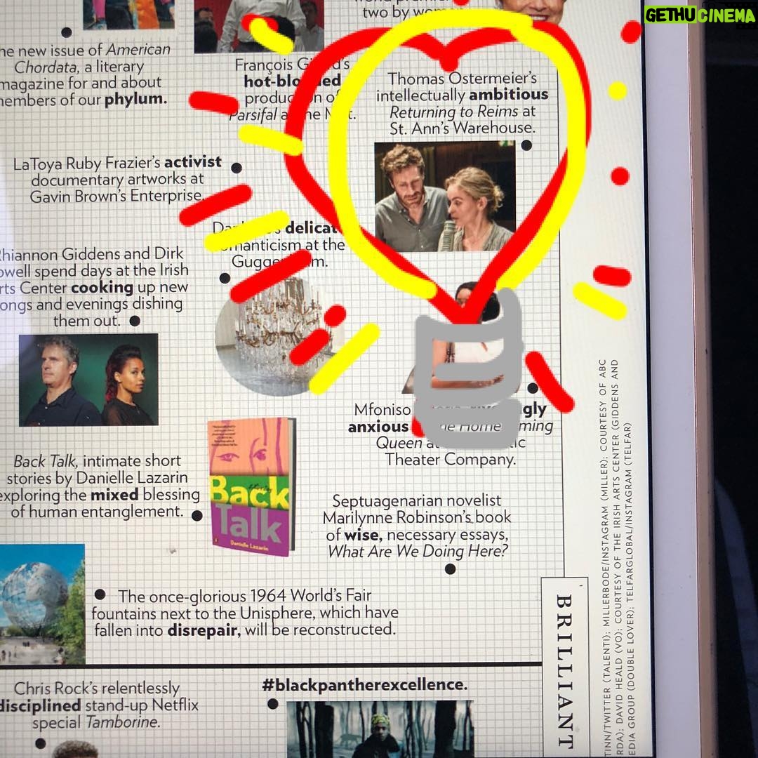 Claire Danes - 3.4K Likes - Returning To Reims is, indeed, brilliant, as it’s it’s 💫 Nina Hoss. Serious brain and soul food. So proud of my bananas gifted friend. #stanneswearhouse #shaubühne #homelandhomie