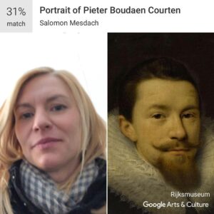Claire Danes Instagram - I’ve done this, like, 15 times and he keeps coming up. #surrender #googleartsansculture