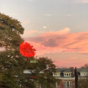 Claire Danes Instagram - Art comet crashing through magic hour. #tristanlowe #godparticle #vmfa #windowwonders