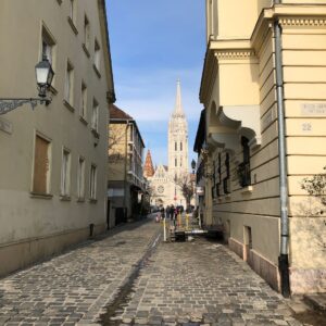 Claire Danes Instagram - We’re finishing the season up in Budapest. Meandered across the bridge - from Pest to Buda - to check out the Matyas Church. Swipe to join. #savingthebudapestforlast