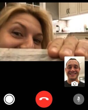 Claire Danes Instagram - Hugh’s screen grab our Face Time sesh, where he called me out on my Instagram game. He said, “you’re a couple of selfies away from totally disappearing.” 🤭!