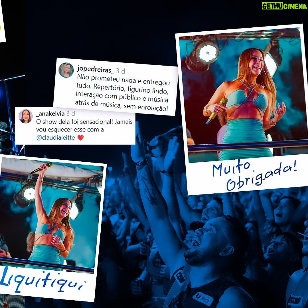 Claudia Leitte Instagram - Ah, Carnasobral, tão especial estar com vocês… até agora tô impactada com todo amor que recebi aí no meu Ceará! 💜🫶🏻