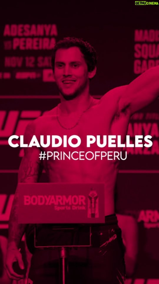 Claudio Puelles - 3.1K Likes - No hay más palabras. Ya está todo dicho.
Mañana tenemos guerra. ⚔️🇵🇪
#ClaudioPuelles #PrinceofPeru #UFC281 #newyork #ArribaPeru #roadtotop15 #PPV #itstime #onemoresleep @iridiumsportsagency @jasonkhouse @uppercut.pe @suezacnich.atelier @killcliff_fc @henrihooft @ivanibericopitbull @peszlenstriking @acuaman82 @prosport_fisio @ufc @ufcespanol @danawhite @seanshelby @jon_anik @dc_mma @troysantiagotv @kotecruz11