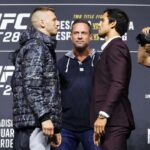 Claudio Puelles Instagram - Press Conference ✅ 3 days to go... 🔥 . . 🕴️ @suezacnich.atelier 👞 @dalstonhouseperu . . . #PrinceofPeru #ClaudioPuelles #ArribaPeru #UFC281 #newyorkcity #msg Madison Square Garden
