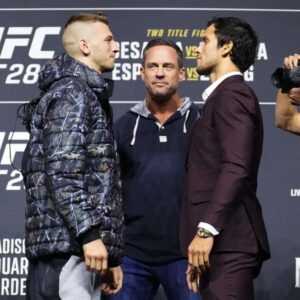 Claudio Puelles Instagram - Press Conference ✅
3 days to go... 🔥
.
.
🕴️ @suezacnich.atelier 
👞 @dalstonhouseperu 
.
.
.
#PrinceofPeru #ClaudioPuelles #ArribaPeru #UFC281 #newyorkcity #msg