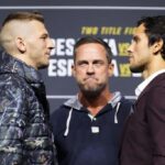 Claudio Puelles Instagram - Press Conference ✅ 3 days to go... 🔥 . . 🕴️ @suezacnich.atelier 👞 @dalstonhouseperu . . . #PrinceofPeru #ClaudioPuelles #ArribaPeru #UFC281 #newyorkcity #msg Madison Square Garden
