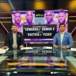 Claudio Puelles Instagram - COMENZAMOS #UFC286! 💪 Ya estoy en @ufcespanol junto a @victordavilaufc para llevarles toda la acción de Edwards vs. Usman III, en vivo desde Londres. Sintoniza ya! Mi 👔? @suezacnich.atelier, por supuesto 🇵🇪 #PrinceOfPeru #edwardsvsusman #ufc #mma #arribaperu