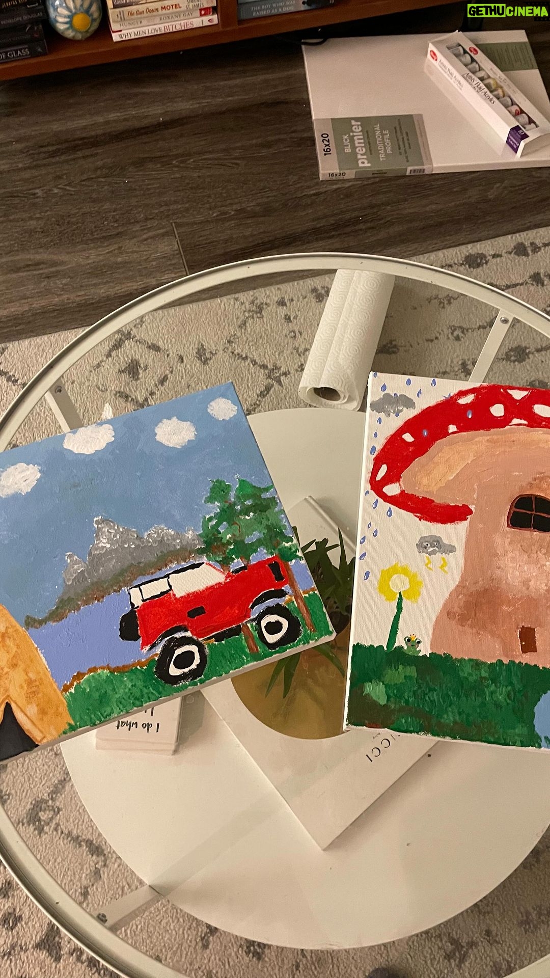 Colin Ford Instagram - Date Night Idea 💡 Switch paintings every 10 minutes #datenight #couples #date