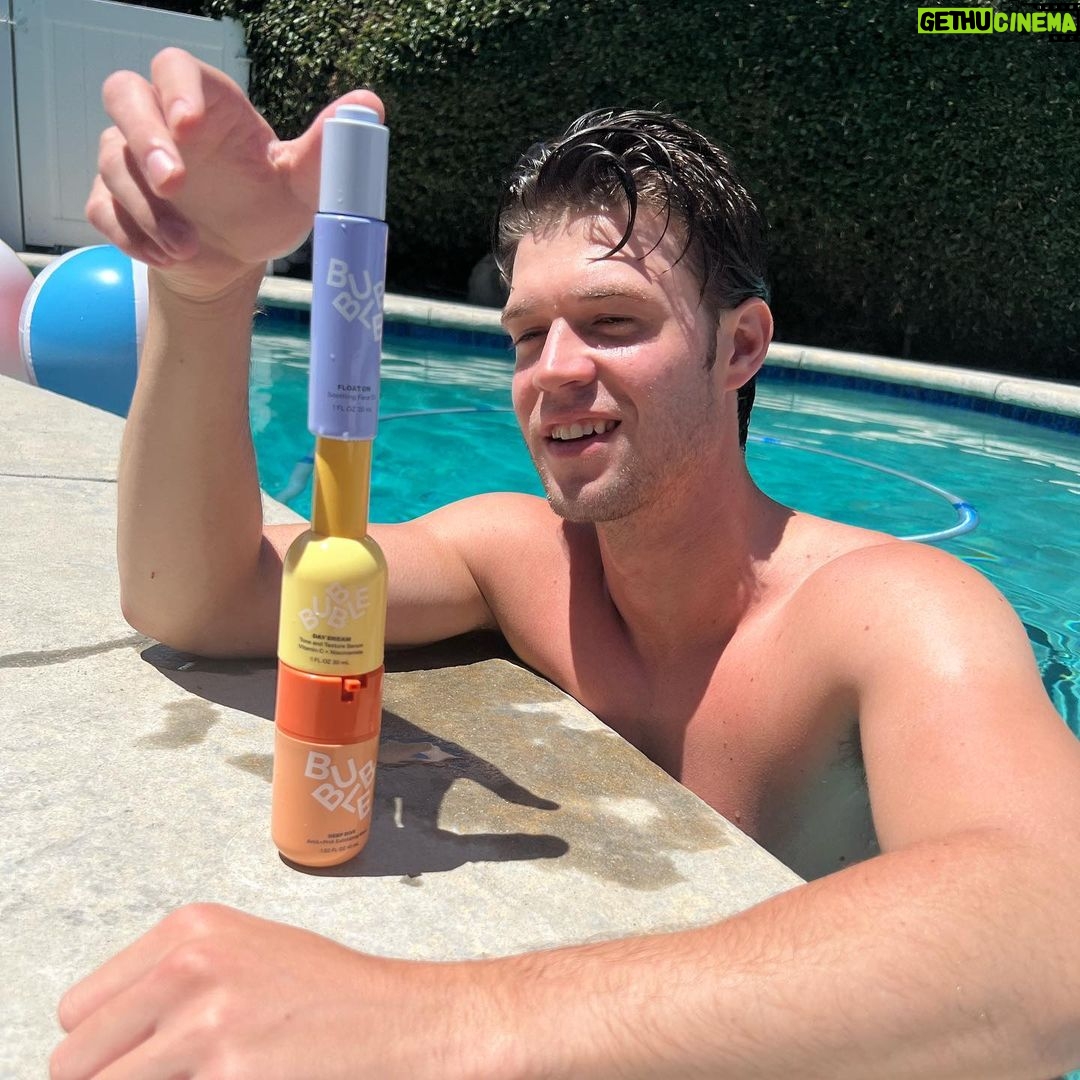 Colin Ford Instagram - Re-Set. Deep Dive. Float on. Daydream. Bringing Big Bubble energy all Summer long 🫧😎