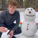 Colin Ford Instagram – Just chillin with my guy Frosty ☃️ talking about how much we love @bubble especially in these dry winter conditions ❄️ #ad Big Bear Lake, California