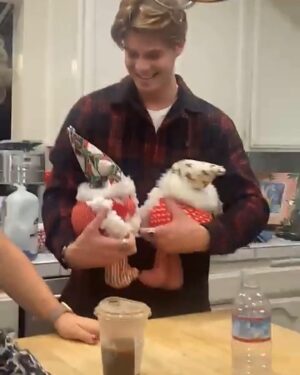 Colin Ford Instagram - Wishing you all a Merry Christmas 🎄🎁 Feeling very blessed this year while looking through this holiday photo dump and looking forward to what next year brings. Swipe to see Santa struggle to get his suit on 😂