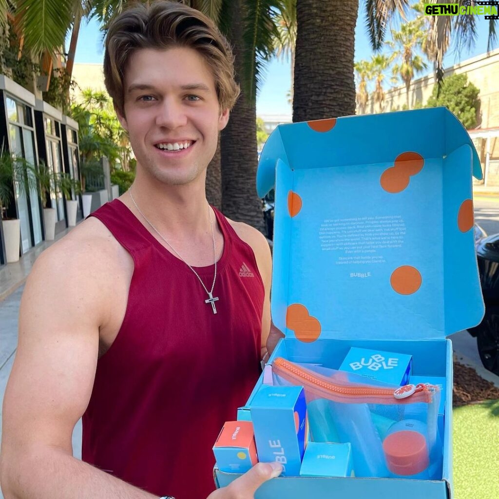 Colin Ford Instagram - Restocked my @bubble products just in time for the weekend 😄 Grab yours online at the link in my bio or at your local @walmart store! #ad Santa Monica, California