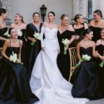 Connar Franklin Instagram – thank you @verawangbride for creating the most beautiful & stunning custom black dresses for my girls – i wanted the drama & every single dress was truly stunning. they had these made in such a short turn around & wanted to make sure every girl felt beautiful. It was an honor to have you apart of our special day.

thank you @makeupkarly & @kristenfarrah_makeup for creating the most beautiful make up looks for my girls. thank you @flawlessairbrush +
@alyaugustinehair for bringing my (very particular😂)slicked back bun vision to life. all of your talent + their beauty = magic.

thank you @isabelalysa & @dolceglow for flying to asheville and giving us all sprays the night before and she gave us all the lil goodie bags🥹 no one gives a glow like you, i love you! 

thank you @beinspiredpr for bringing this entire bridesmaids vision to life!!! @leilaklewis + clara you guys blow me away. Biltmore Estate