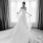 Connar Franklin Instagram - getting ready…. 🤍🤍🤍 wedding dress: @eliesaabbridal from @loho_bride mua: @jentioseco hair: @flawlessairbrush nails: @tombachik glow: @isabelalysa The Biltmore Estate