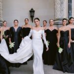Connar Franklin Instagram – thank you @verawangbride for creating the most beautiful & stunning custom black dresses for my girls – i wanted the drama & every single dress was truly stunning. they had these made in such a short turn around & wanted to make sure every girl felt beautiful. It was an honor to have you apart of our special day.

thank you @makeupkarly & @kristenfarrah_makeup for creating the most beautiful make up looks for my girls. thank you @flawlessairbrush +
@alyaugustinehair for bringing my (very particular😂)slicked back bun vision to life. all of your talent + their beauty = magic.

thank you @isabelalysa & @dolceglow for flying to asheville and giving us all sprays the night before and she gave us all the lil goodie bags🥹 no one gives a glow like you, i love you! 

thank you @beinspiredpr for bringing this entire bridesmaids vision to life!!! @leilaklewis + clara you guys blow me away. Biltmore Estate