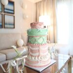 Connar Franklin Instagram – thank you @kneadssugar for the MOST stunning cake & @_luxballoonz_ for helping me turn @wamonarchbeach into bridal land  for @helenahahn 🤍 and of course @shopabbode for all our custom goodies😍