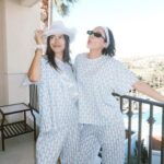 Connar Franklin Instagram - GOOD MORNING🎀matching @hillhouse pjs 💕🤍🎀