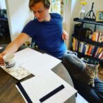 Connor Weil Instagram - Working hard? Or Hardly working? #auditions #memorizing Mug from @pannikincoffeeandtea
