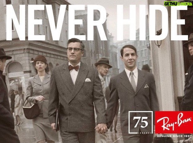 Connor Weil Instagram - #throwback to my amazing “NEVER HIDE” @rayban billboard that was in #timessquare 😎 As they showed their lenses through the decades, Ours represented the 1970s in Vietnam-torn America. (50s and 60s shots for reference). Photographed by the legendary: @markseliger