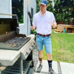 Connor Weil Instagram - This is your typical backyard dad reminding you to always clean your grill properly and to stay safe out there tonight. #happyhalloween